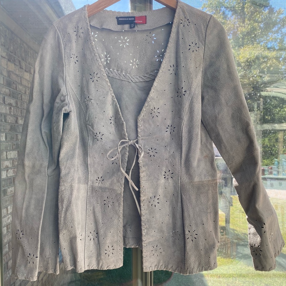 Genuine Leather Jacket – Boho Western Style